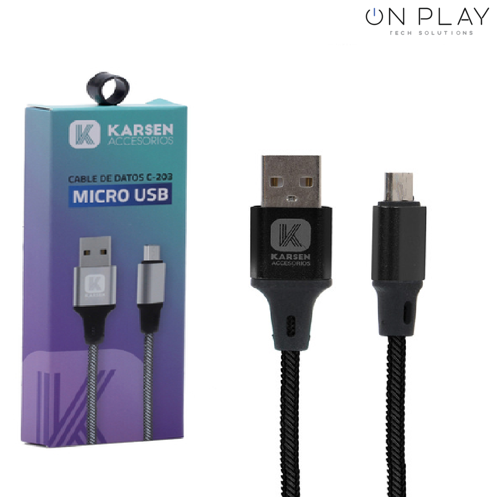 Cable Datos karsen C203 Iphone LIGHTNING Carga Rapida 3.1A 1 metros