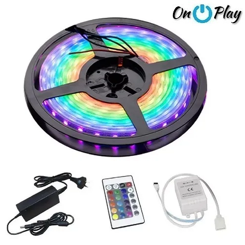 TIRA LED 2835 RGB 5MTS CON CONTROL REMOTO
