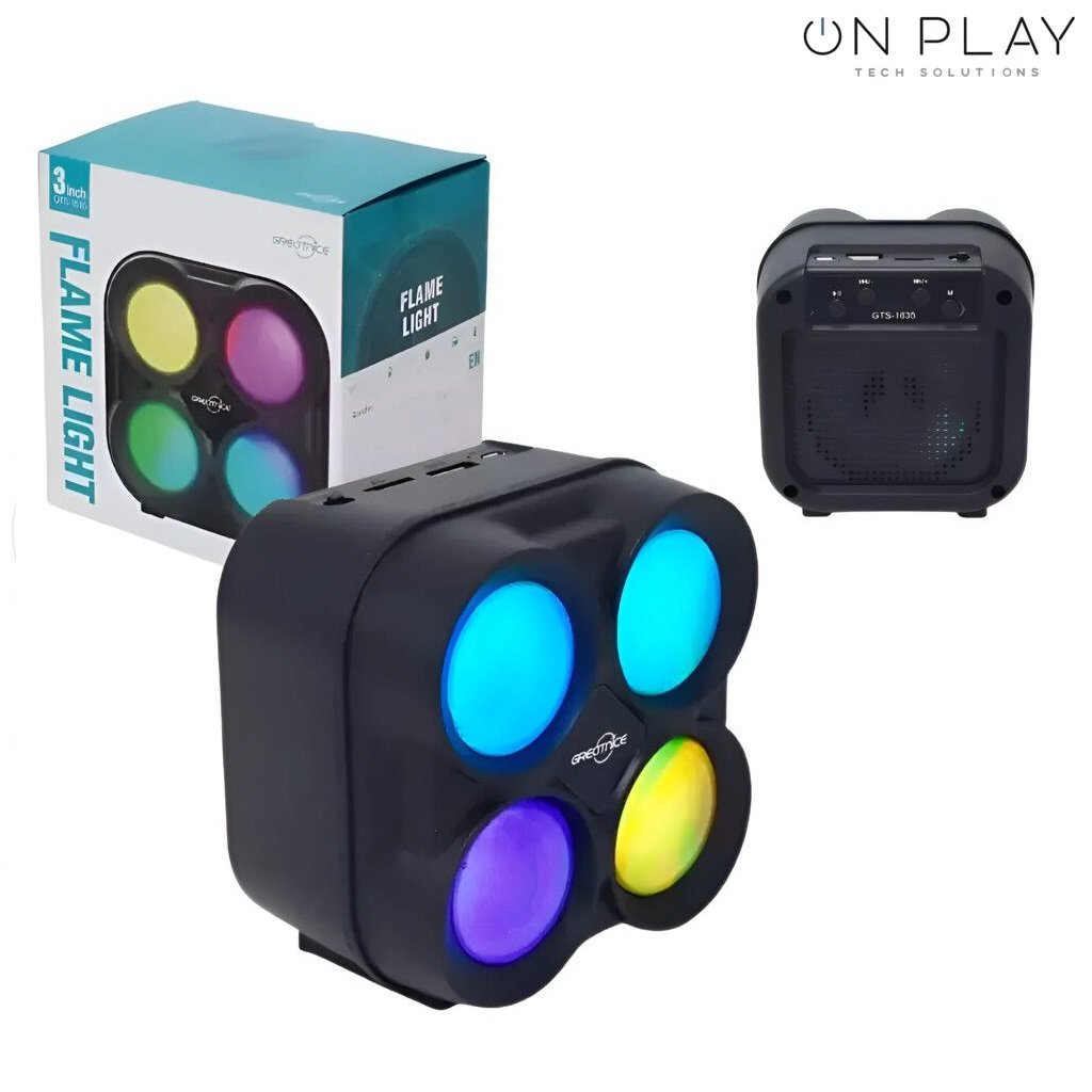 Parlante 3" FLAME LIGHT GST-1835 Greatnice