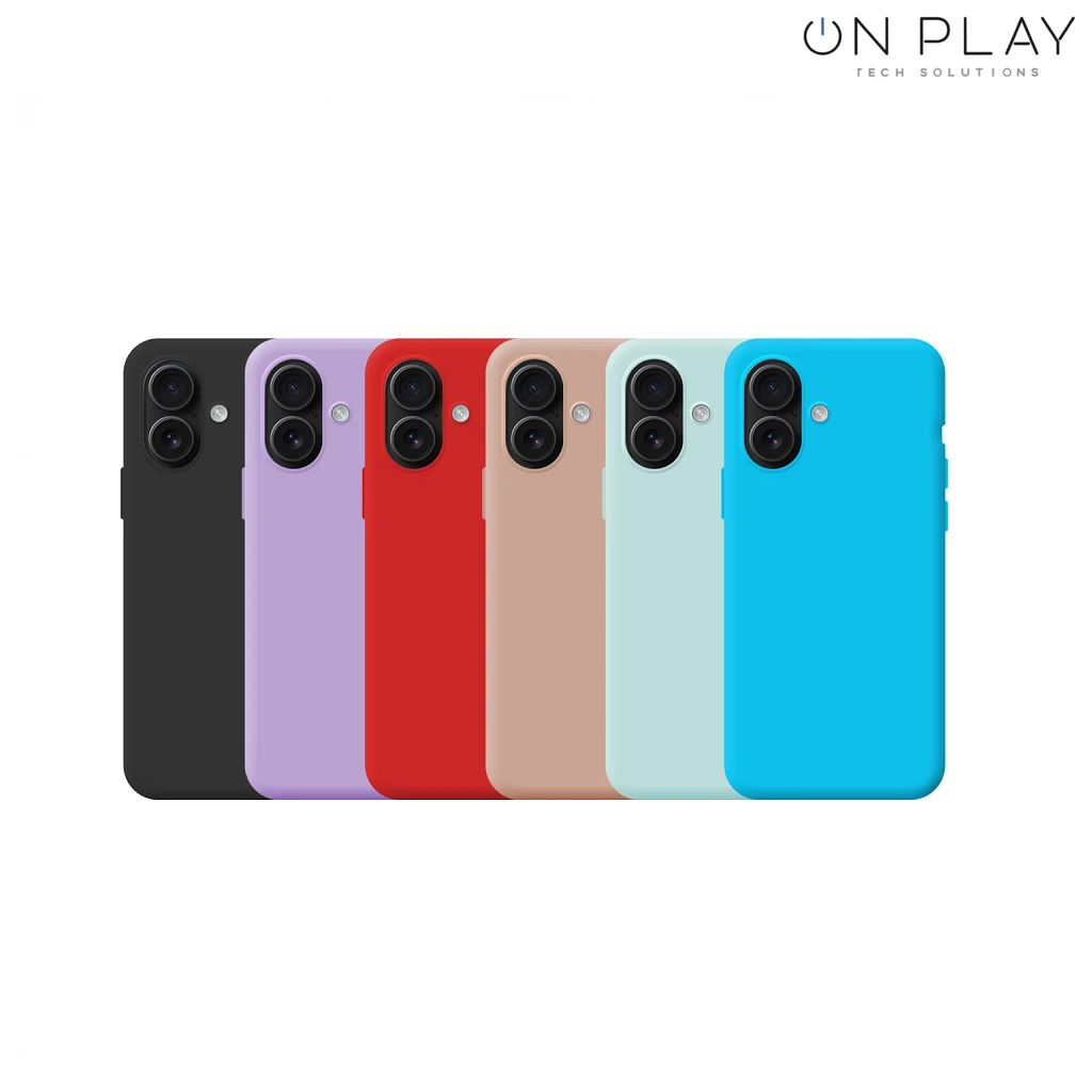 Funda Silicona Con Logo Apple Iphone 16 -