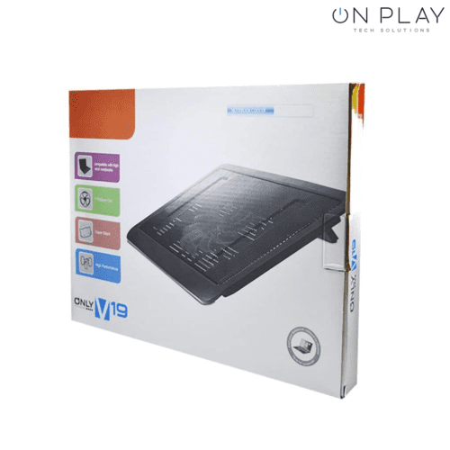 BASE COOLER PARA NOTEBOOK ONLY V19 REGULABLE DE 9" A 17" Ángulo Regulable con luz - Imagen 4