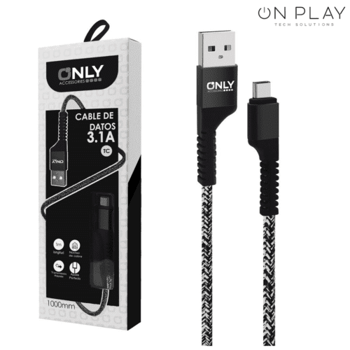 CABLE USB TEXTIL ONLY TIPO-C MOD 60 - Imagen 3