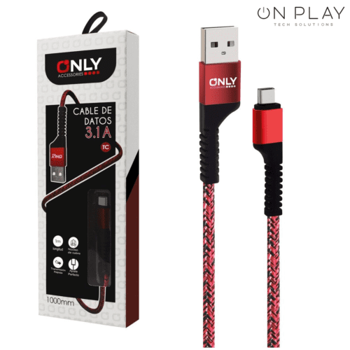 CABLE USB TEXTIL ONLY TIPO-C MOD 60 - Imagen 6