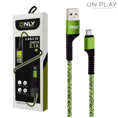CABLE USB TEXTIL ONLY TIPO-C MOD 60 - Imagen 5