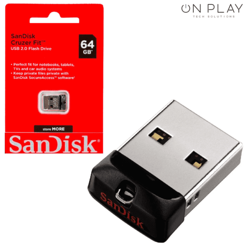 PEN DRIVE DE 64GB SanDisk Cruzer Fit 64GB 2.0