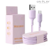 CABLE DE DATOS MICRO USB MACARON Colores 1 Metro
