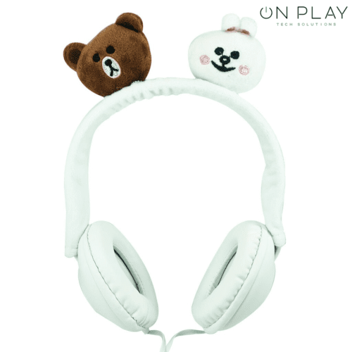 AURICULAR VINCHA OSO Y CONEJO EMOJI I LOVE BROWN I LOVE CONY AR1126 - Imagen 4