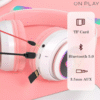 AURICULAR WIRELESS LED CON OREJITAS DE GATO CAT STN-28