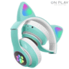 AURICULAR WIRELESS LED CON OREJITAS DE GATO CAT STN-28