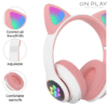 AURICULAR WIRELESS LED CON OREJITAS DE GATO CAT STN-28