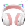 AURICULAR WIRELESS LED CON OREJITAS DE GATO CAT STN-28