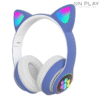 AURICULAR WIRELESS LED CON OREJITAS DE GATO CAT STN-28