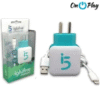 CARGADOR I5 IGLÚFIVE 2 PUERTOS USB 2.1A 1.0A PARA IPHONE