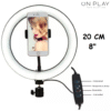 ARO DE LUZ LED 20CM – 8 PULGADAS CON TRIPODE SELFIE RING LED