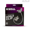 SOPORTE DOBLE CLIP UNIVERSAL CON PINZA PARA MESA SOUL