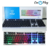 TECLADO RETRO RGB TIME TMTEC 8204 BLANCO