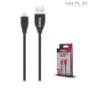 CABLE DE DATOS USB SOFT 2 METROS 2.0 AMP SOUL LIGHTHING PARA IPHONE -