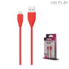 CABLE DE DATOS USB SOFT 2 METROS 2.0 AMP SOUL LIGHTHING PARA IPHONE -