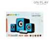 JUEGO DE PARALANTE MINI 2.1 PARA PC CON BLUETOOTH FM USB FT-202BT