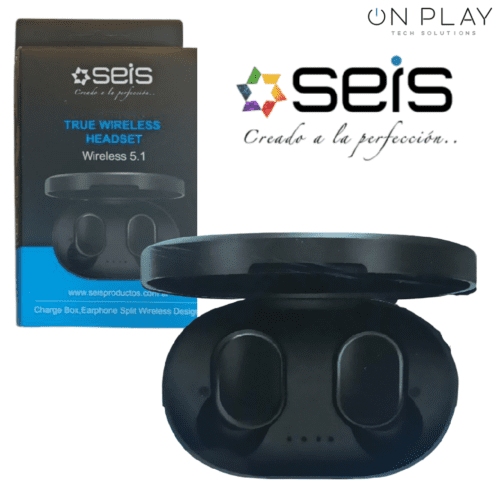 AURICULAR BLUETOOTH TRUE WIRELESS HEASET SEIS E6S - Imagen 3
