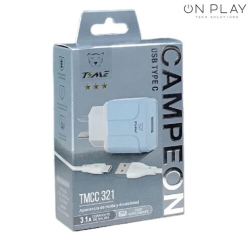 Cargador Time 3.1A USB Tipo C Campeon TMCC321