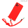 FUNDA SILICONA CON TIRA HANG CORREA SOUL IPHONE 12 PRO -