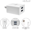 Cargador Dinax PR1-CAR-4.2-IPH 4.2A 2 USB + CABLE IPHONE