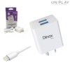 Cargador Dinax 4.2A DX1-CAR-4.2-IPH Doble USB + Cable Iphone