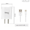 Cargador Dinax 4.2A DX1-CAR-4.2-IPH Doble USB + Cable Iphone
