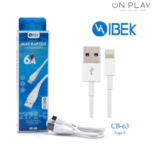 Cable Datos IBEK 5A 6A CB-62 Iphone Lightning Super Fash Charge